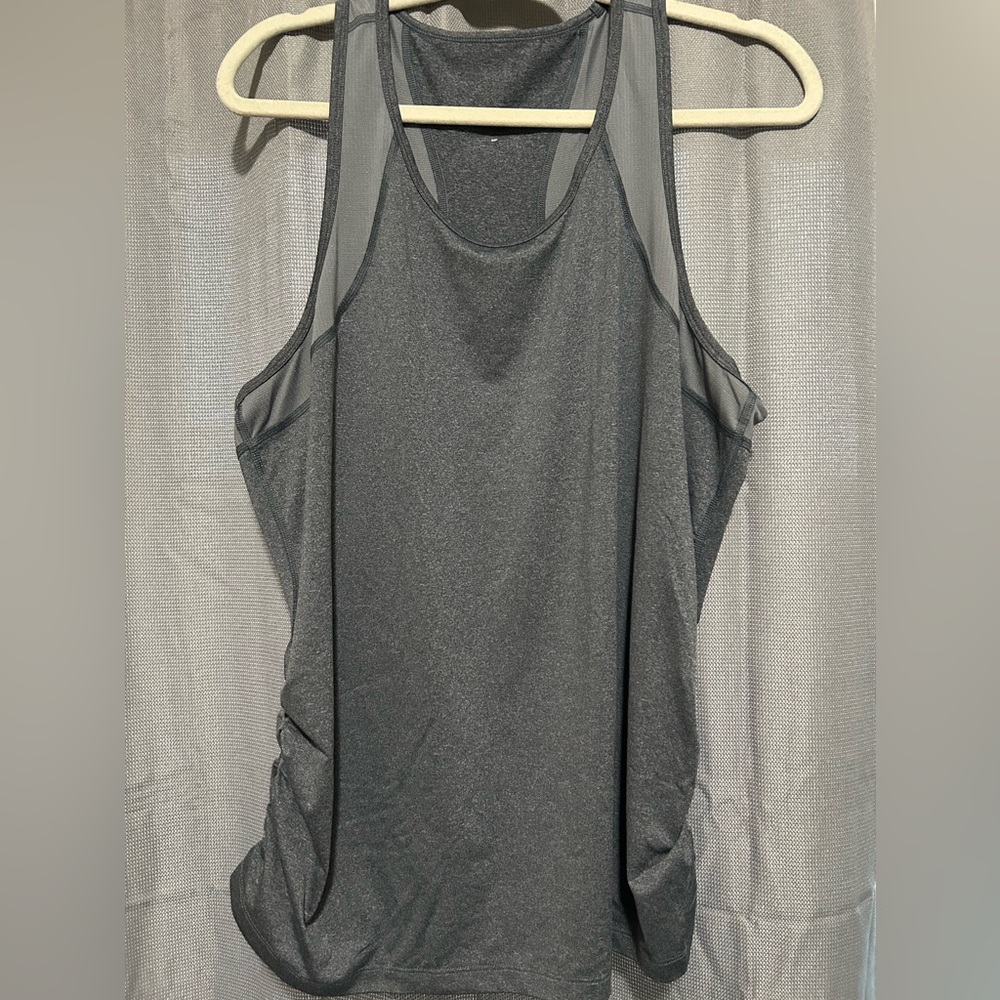 Gray Racerback Tank Top